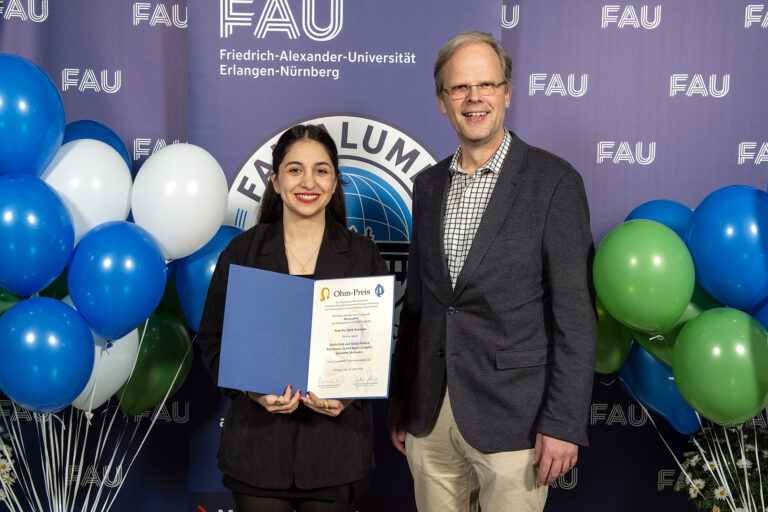 Ece Ipek Saruhan awarded with Ohm-Preis of the Department of Physics of FAU for her master thesis