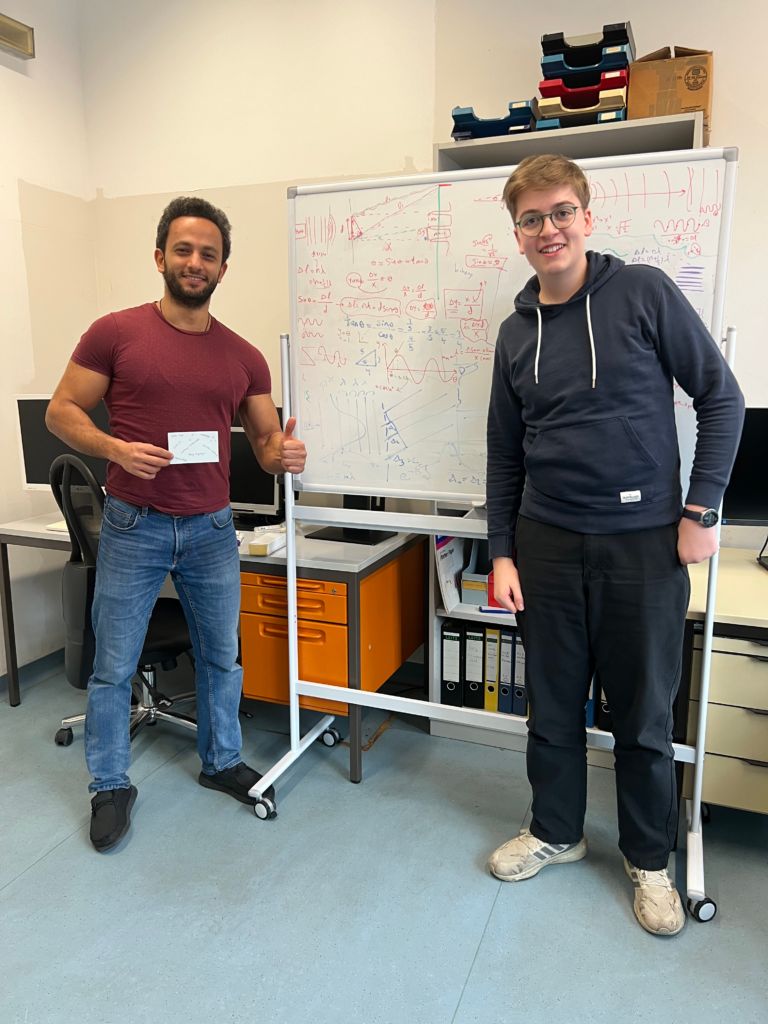 High shool student visitor in our group